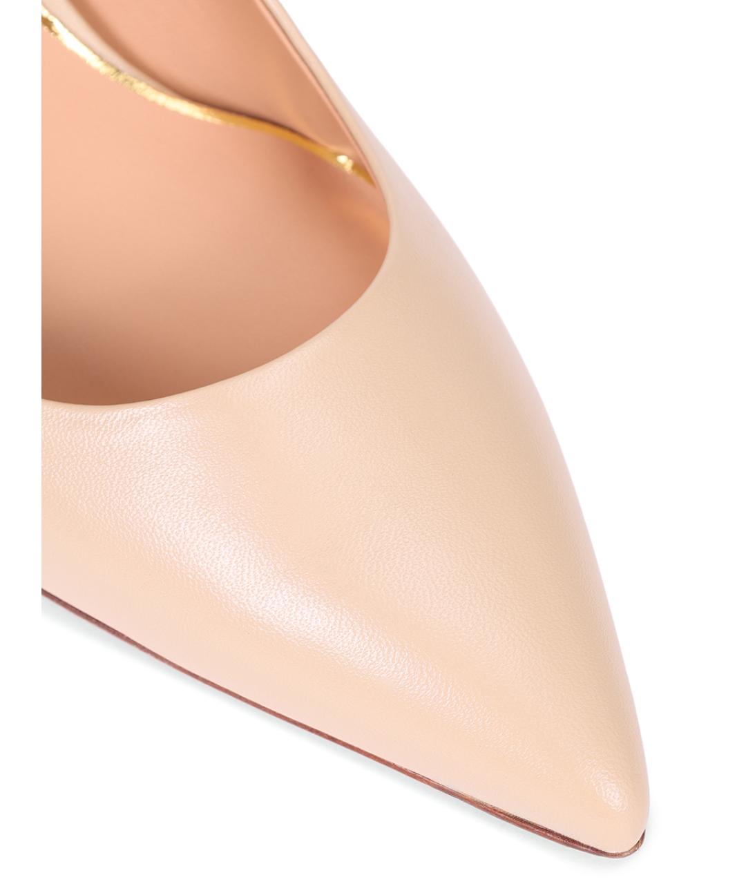 SANTONI Бежевые туфли, фото 4