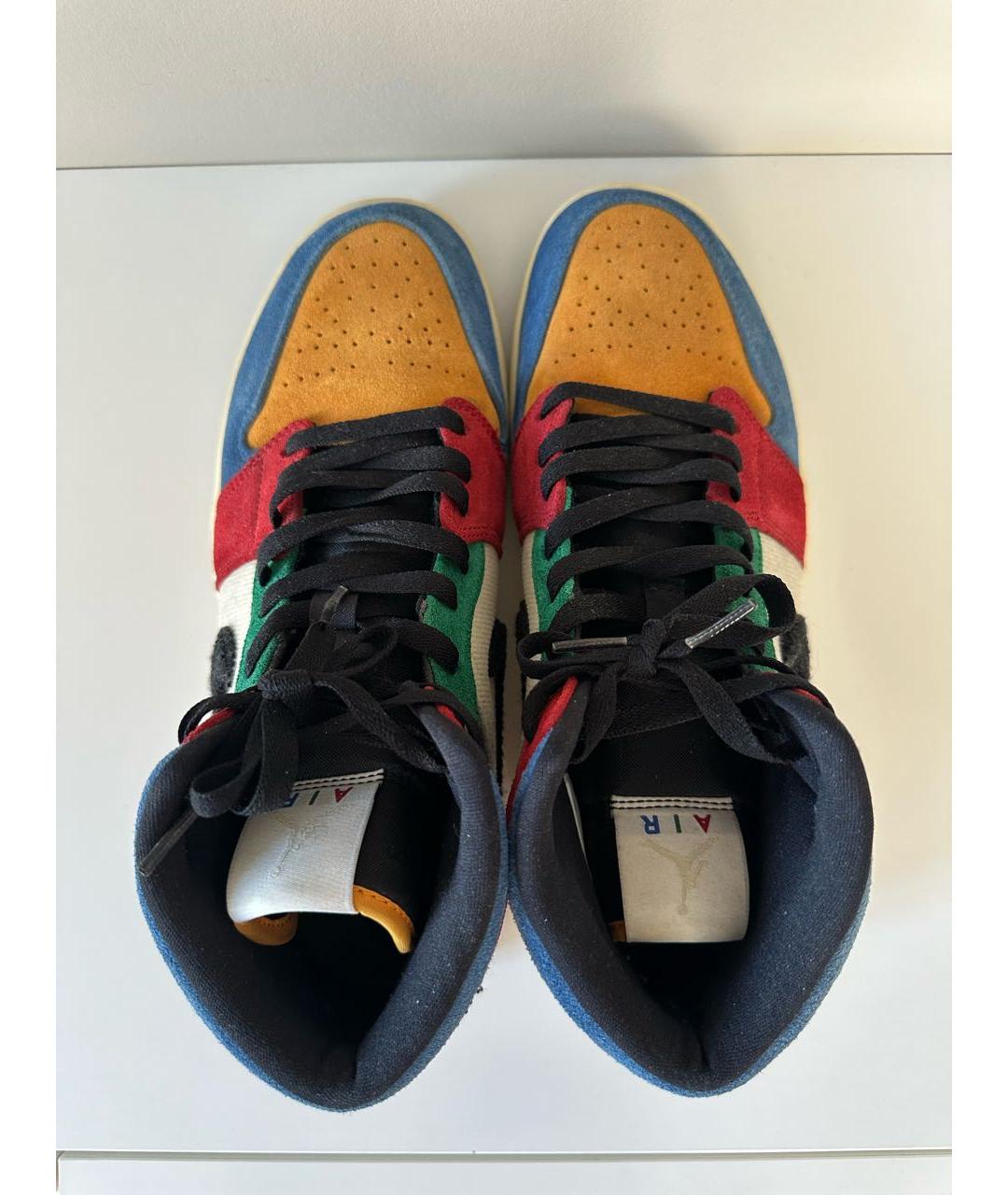 JORDAN Мульти замшевые высокие кроссовки / кеды, фото 3