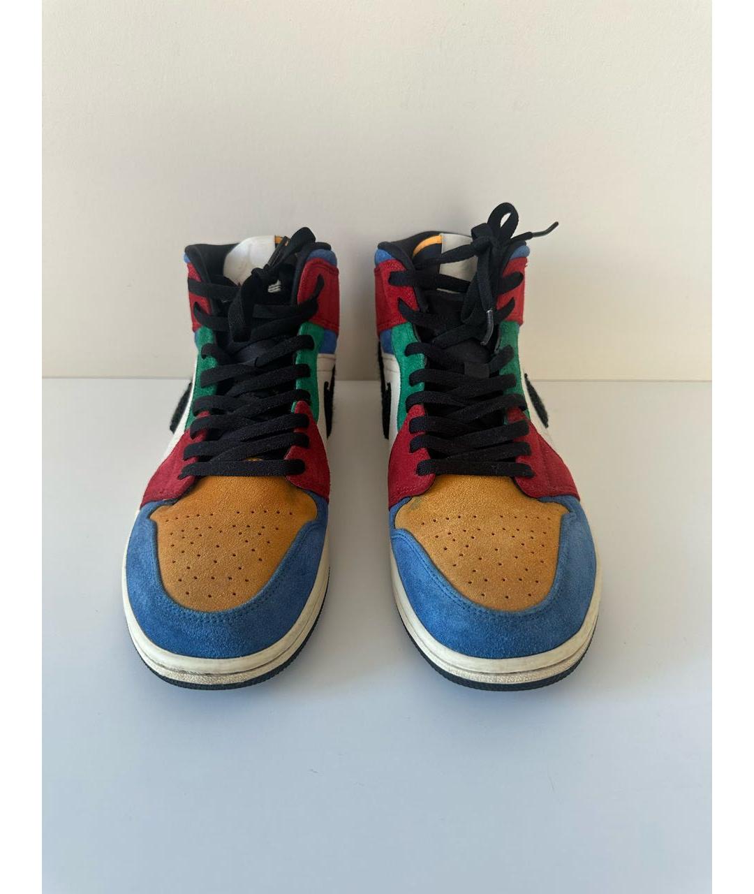 JORDAN Мульти замшевые высокие кроссовки / кеды, фото 2