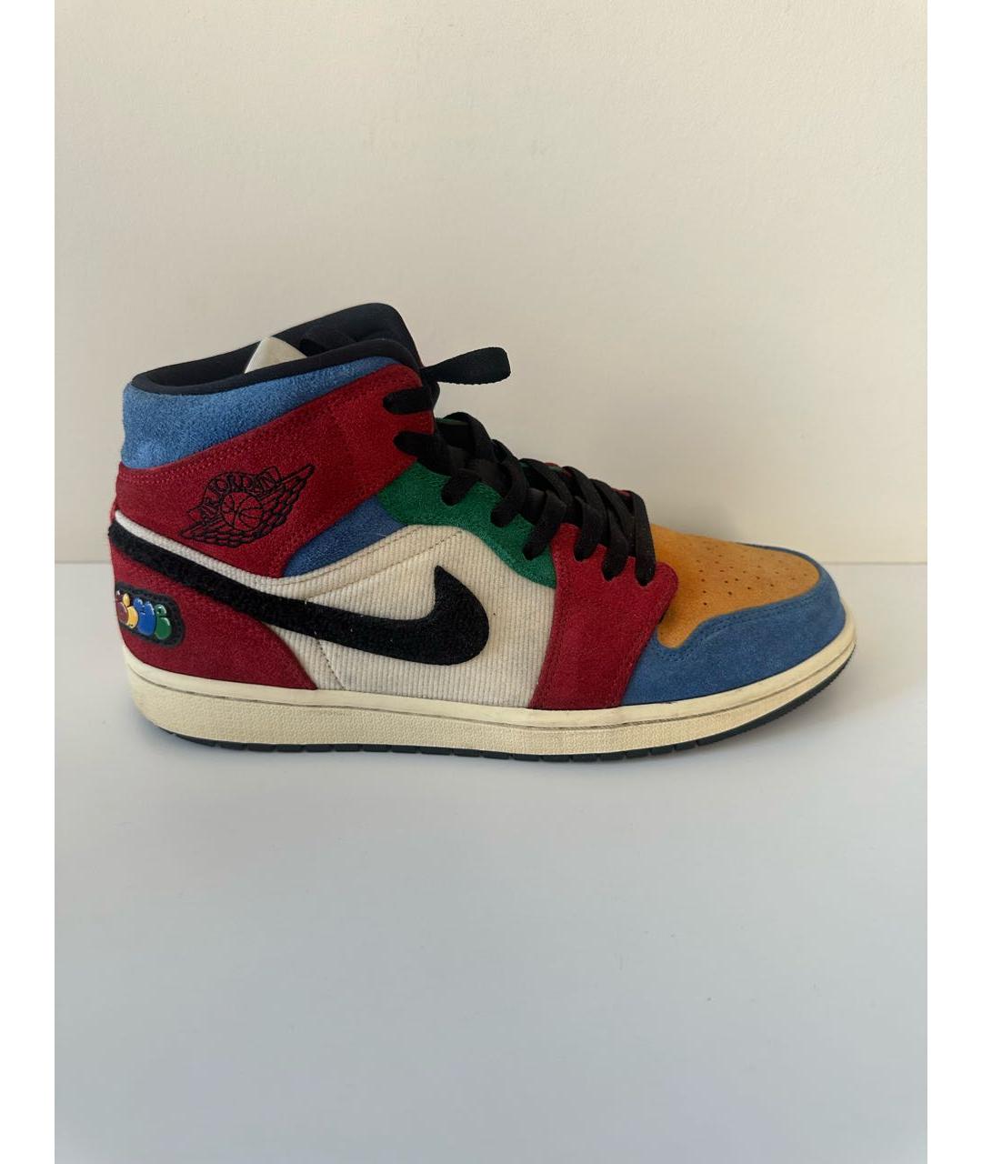 JORDAN Мульти замшевые высокие кроссовки / кеды, фото 6