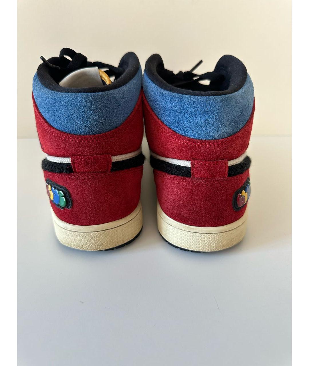 JORDAN Мульти замшевые высокие кроссовки / кеды, фото 4