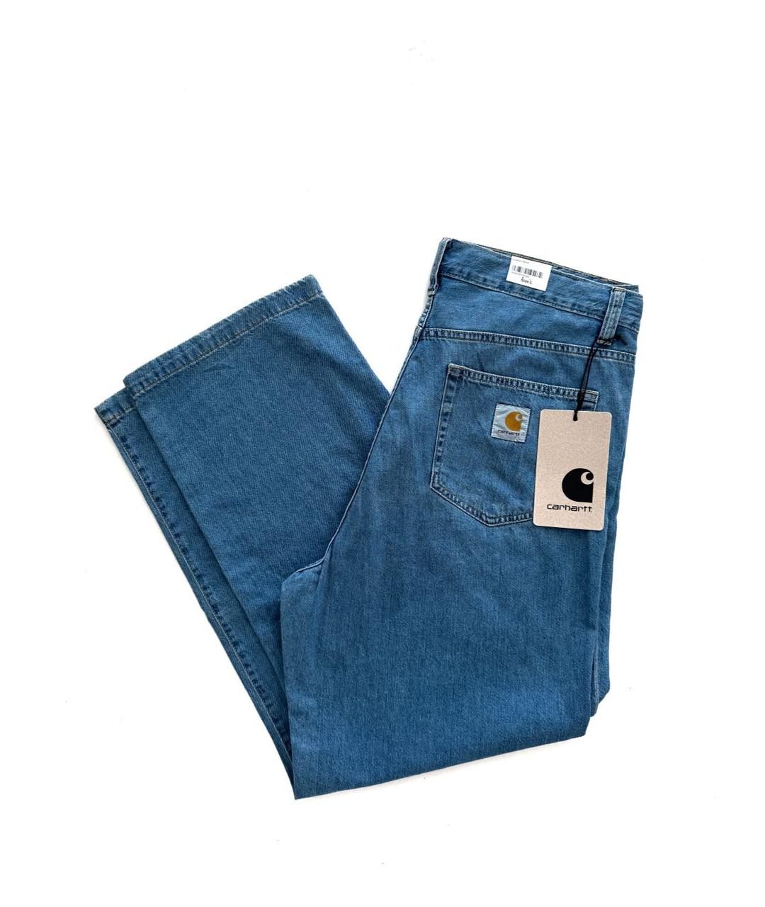 CARHARTT WIP Синие хлопковые прямые джинсы, фото 6