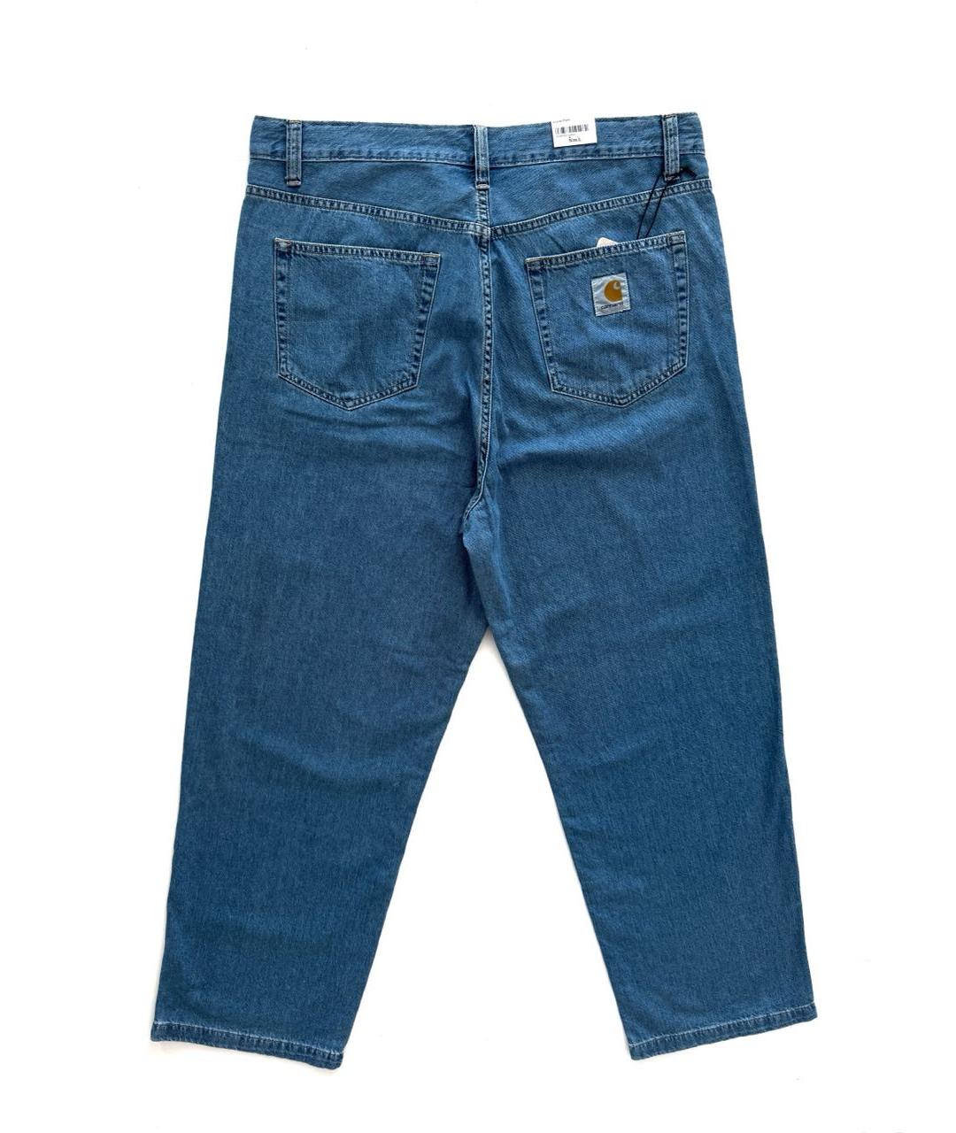 CARHARTT WIP Синие хлопковые прямые джинсы, фото 2