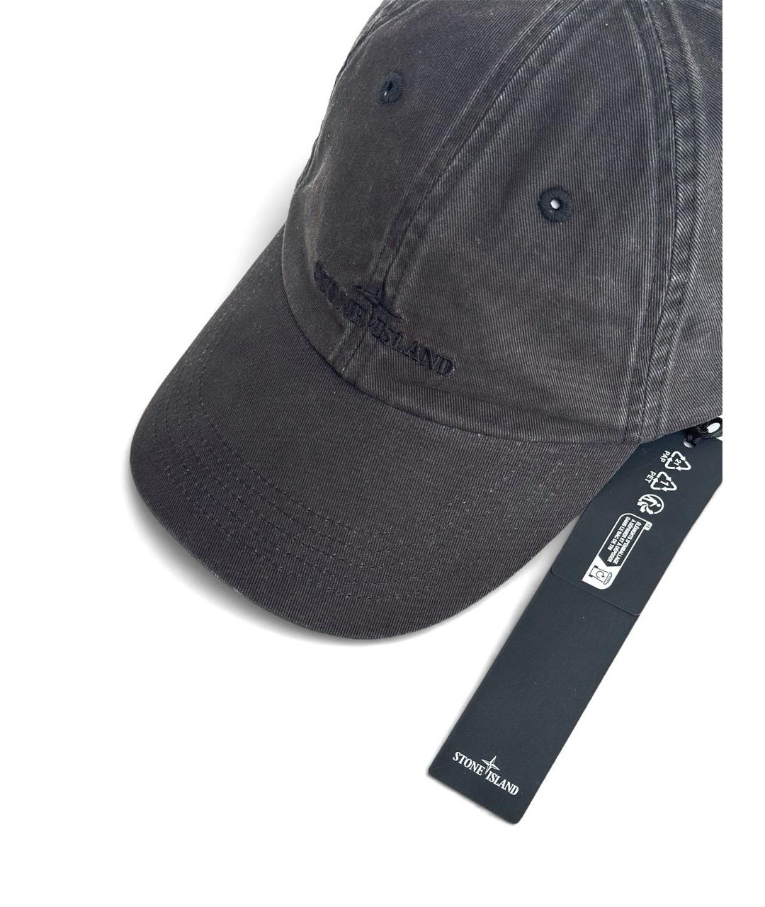 STONE ISLAND Антрацитовая кепка/бейсболка, фото 5