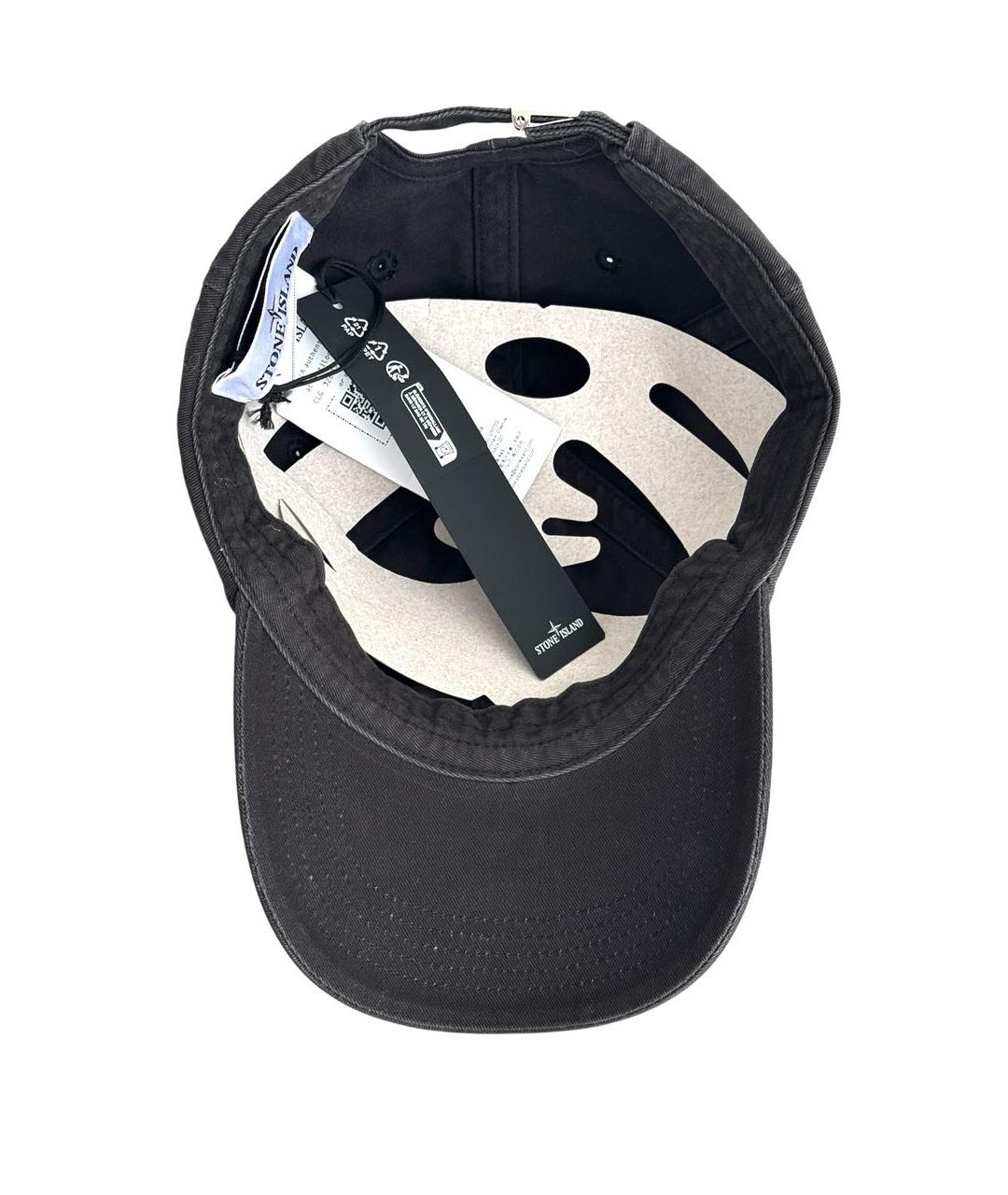 STONE ISLAND Антрацитовая кепка/бейсболка, фото 3