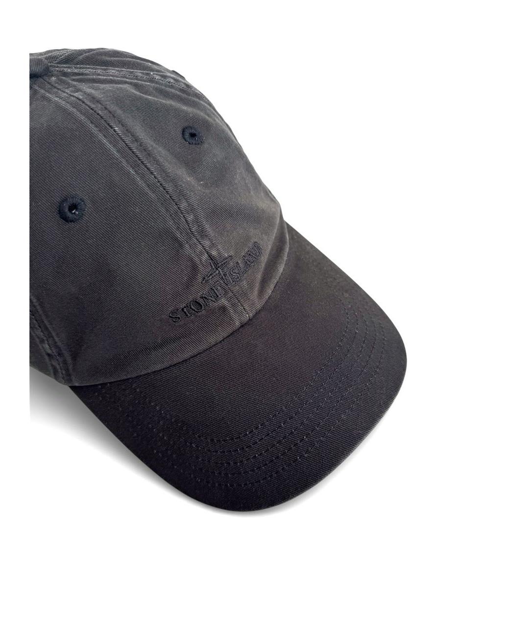 STONE ISLAND Антрацитовая кепка/бейсболка, фото 2