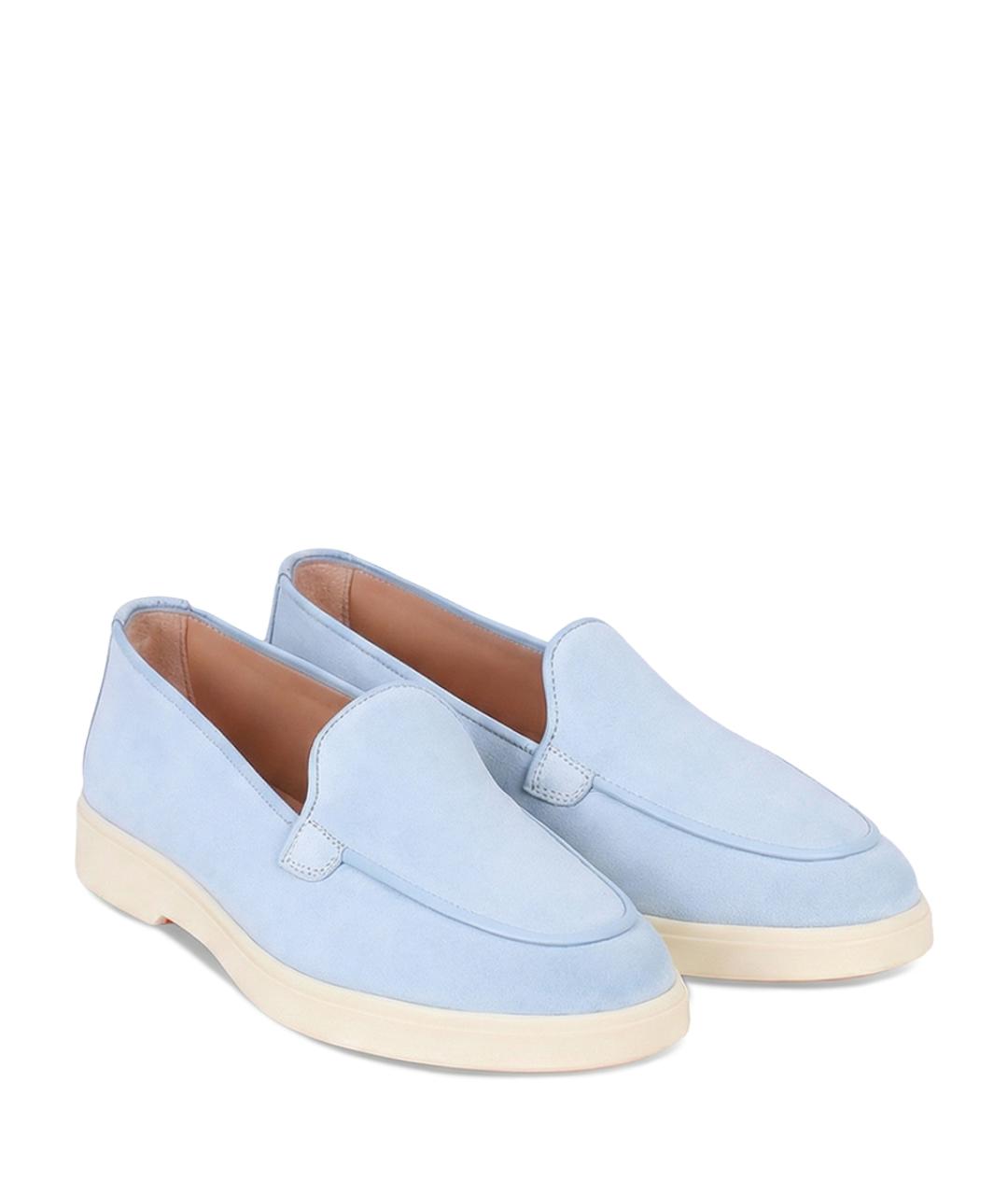 SANTONI Голубые лоферы, фото 2