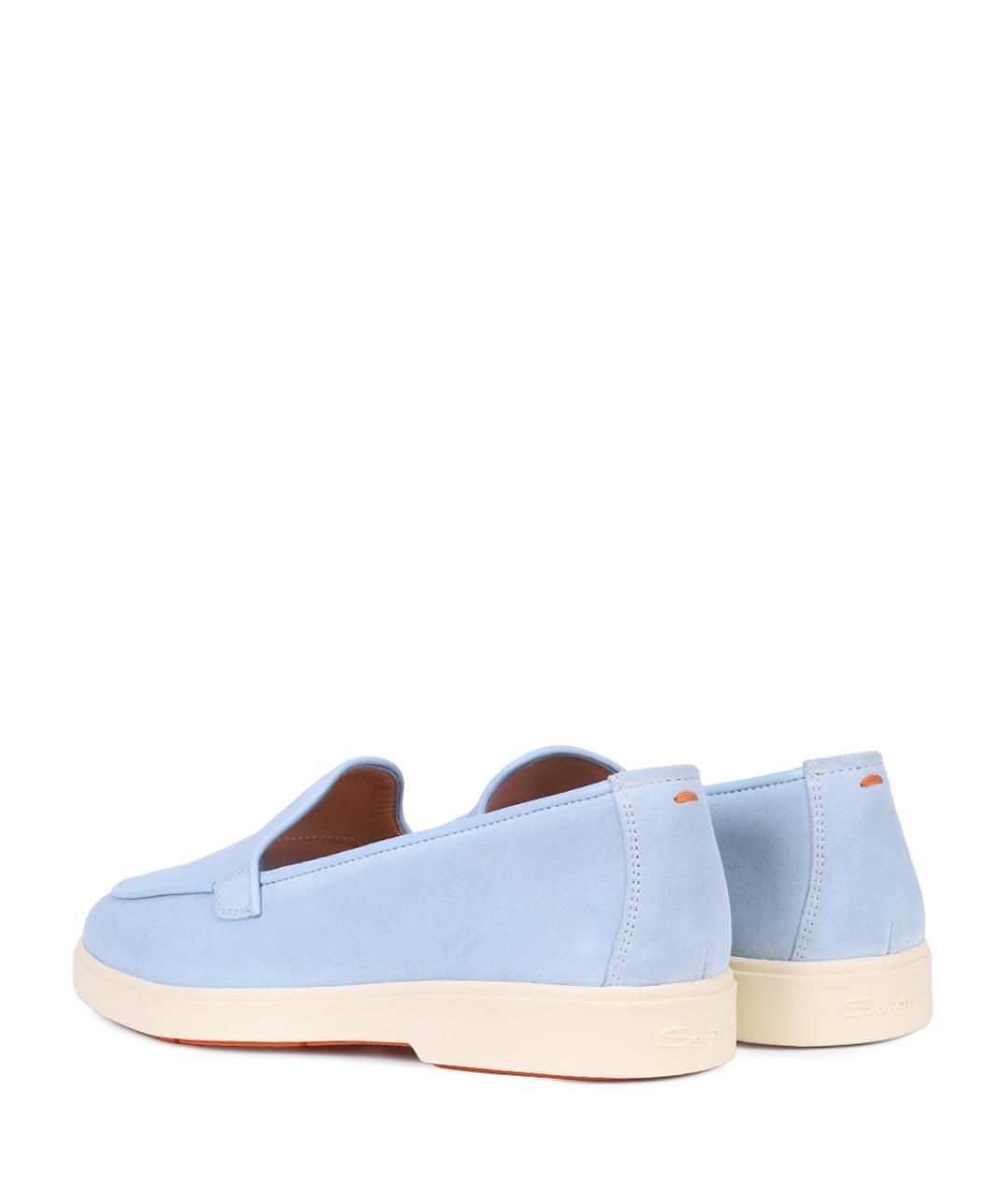 SANTONI Голубые лоферы, фото 4