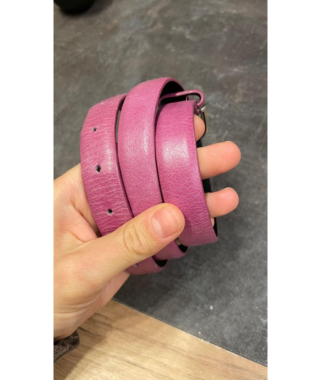 WOLFORD Фуксия кожаный ремень, фото 4