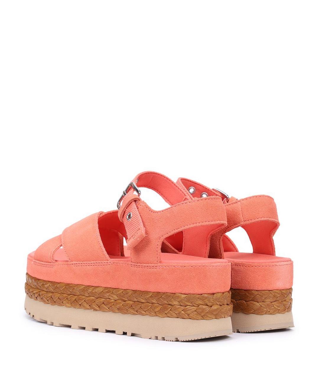 UGG AUSTRALIA Коралловые замшевые сандалии, фото 4