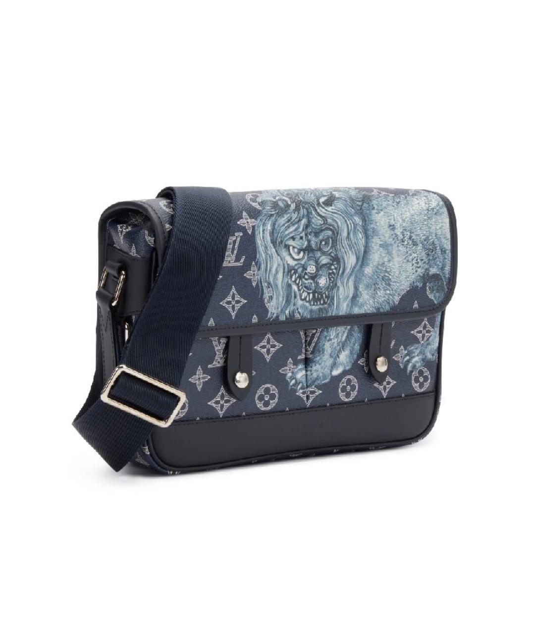 LOUIS VUITTON Темно-синяя сумка на плечо, фото 2