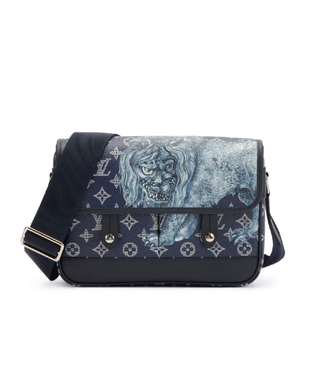 LOUIS VUITTON Темно-синяя сумка на плечо, фото 9