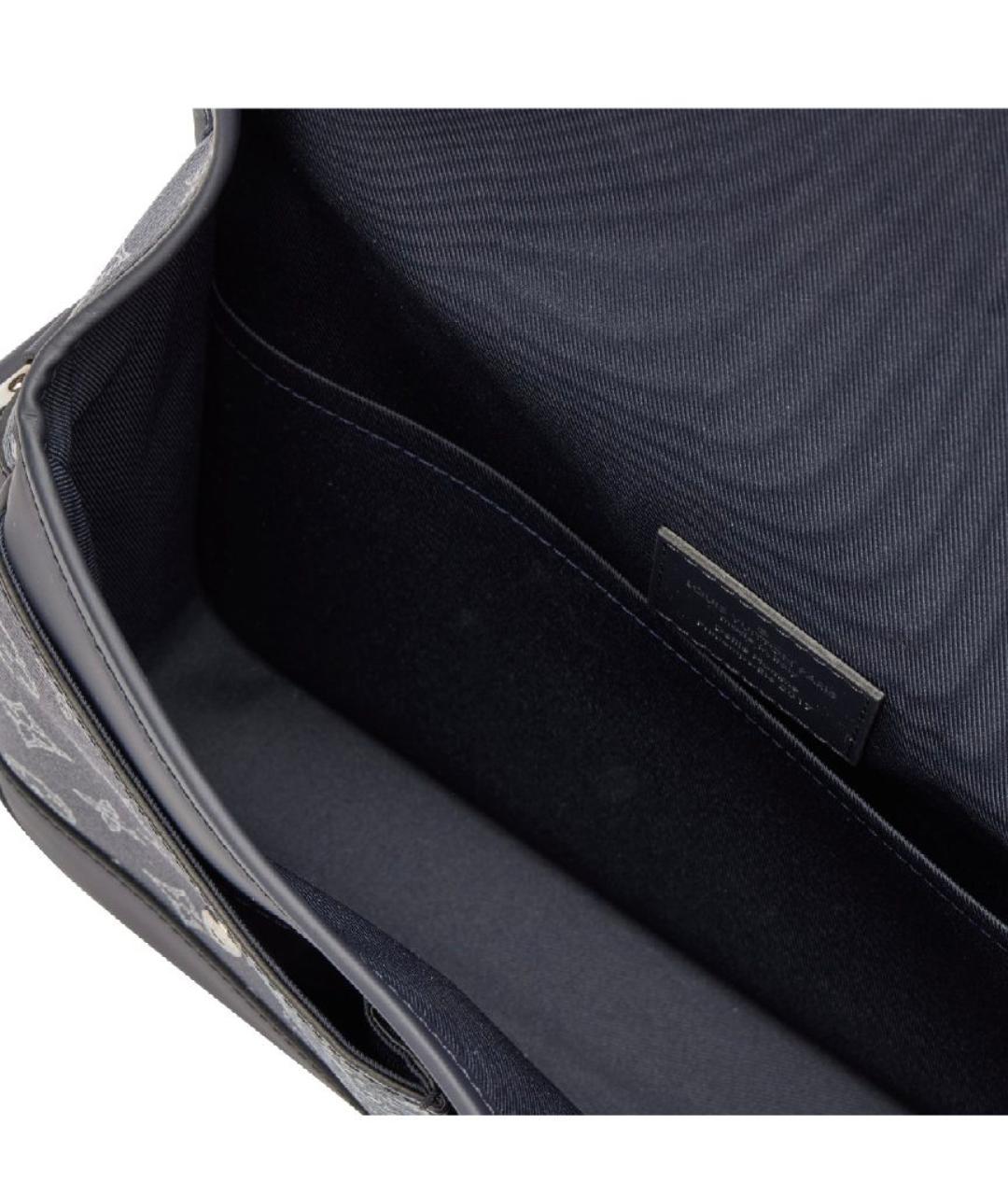 LOUIS VUITTON Темно-синяя сумка на плечо, фото 4