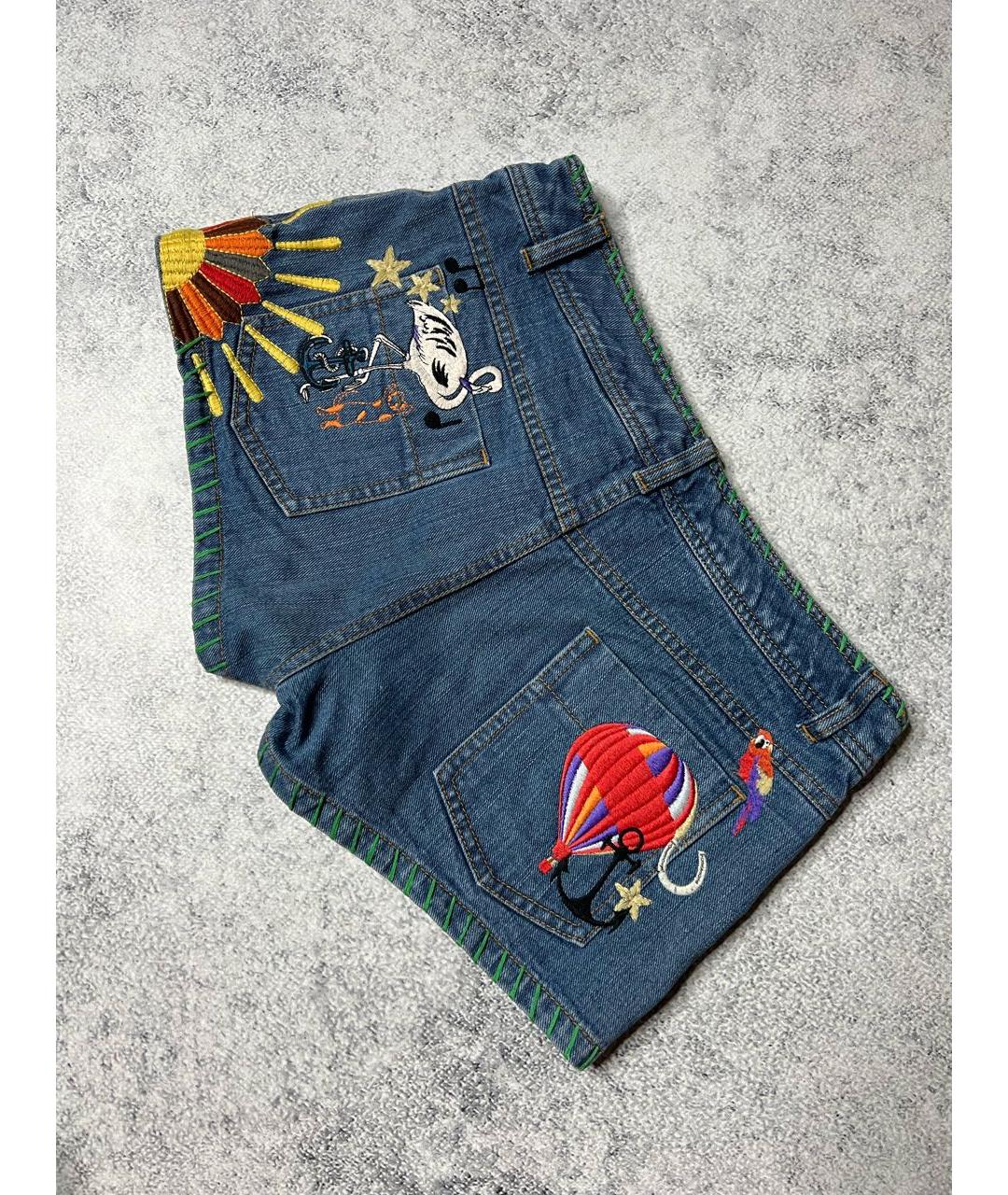 CHLOE Синие хлопковые шорты, фото 5