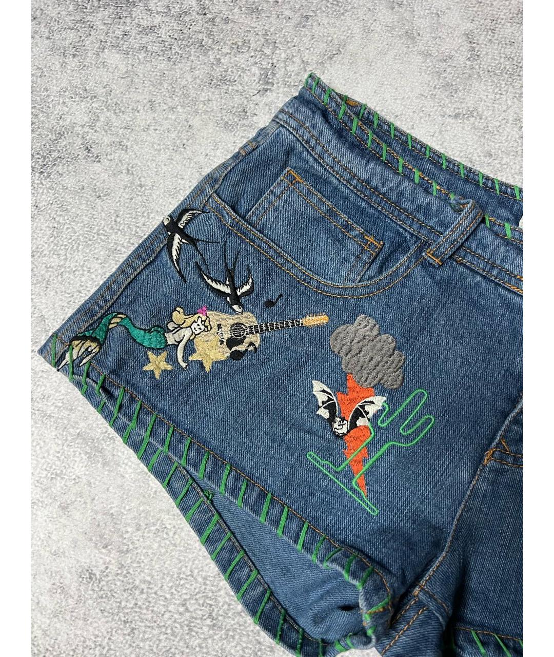 CHLOE Синие хлопковые шорты, фото 3