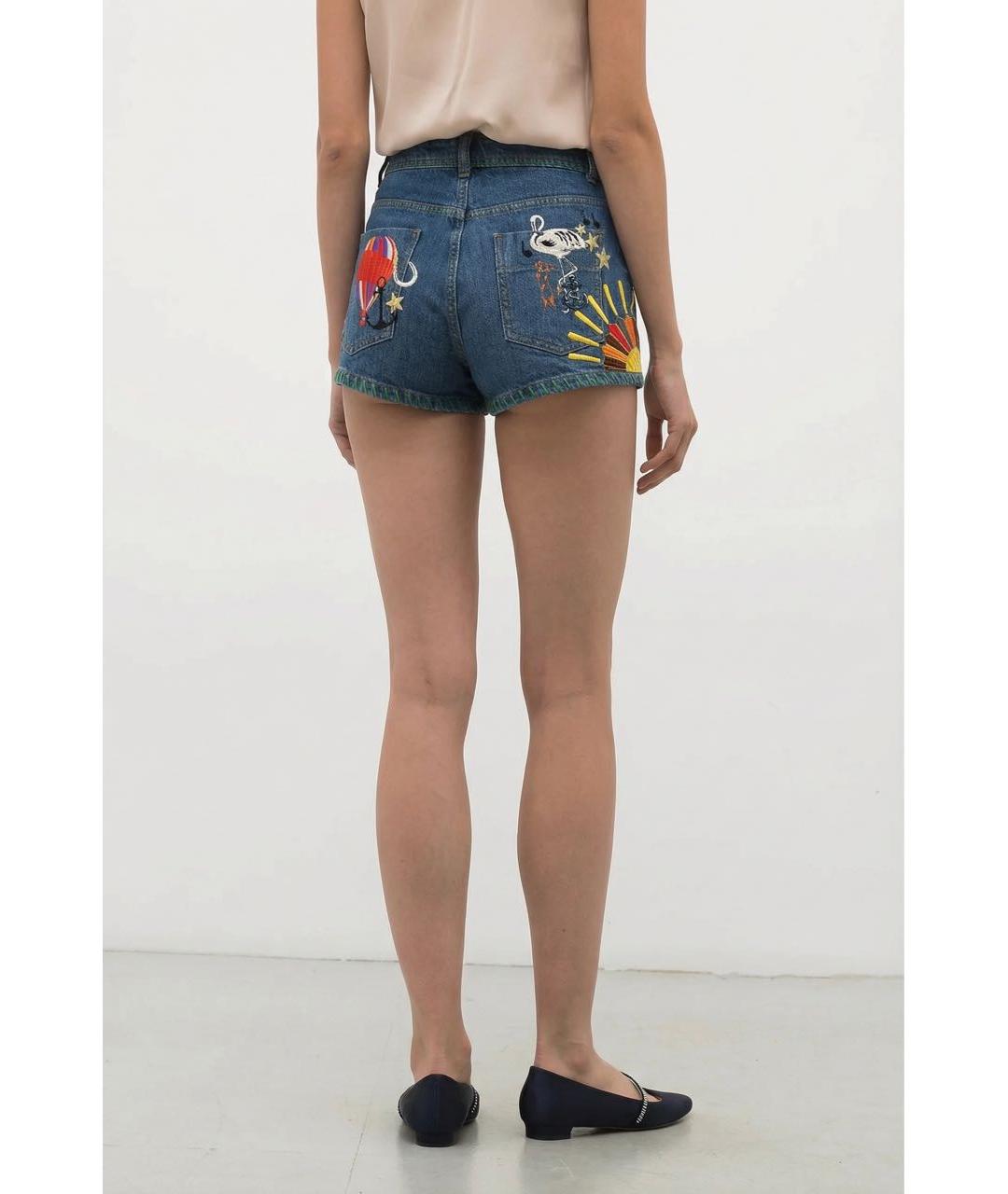 CHLOE Синие хлопковые шорты, фото 2
