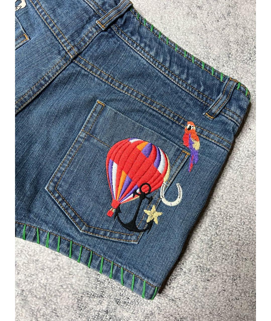 CHLOE Синие хлопковые шорты, фото 6