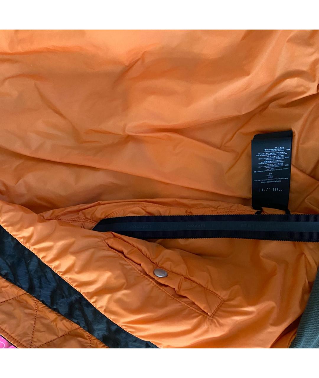 UNRAVEL PROJECT Хаки полиамидовая куртка, фото 8
