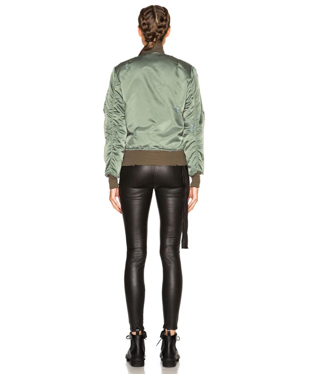 UNRAVEL PROJECT Хаки полиамидовая куртка, фото 4
