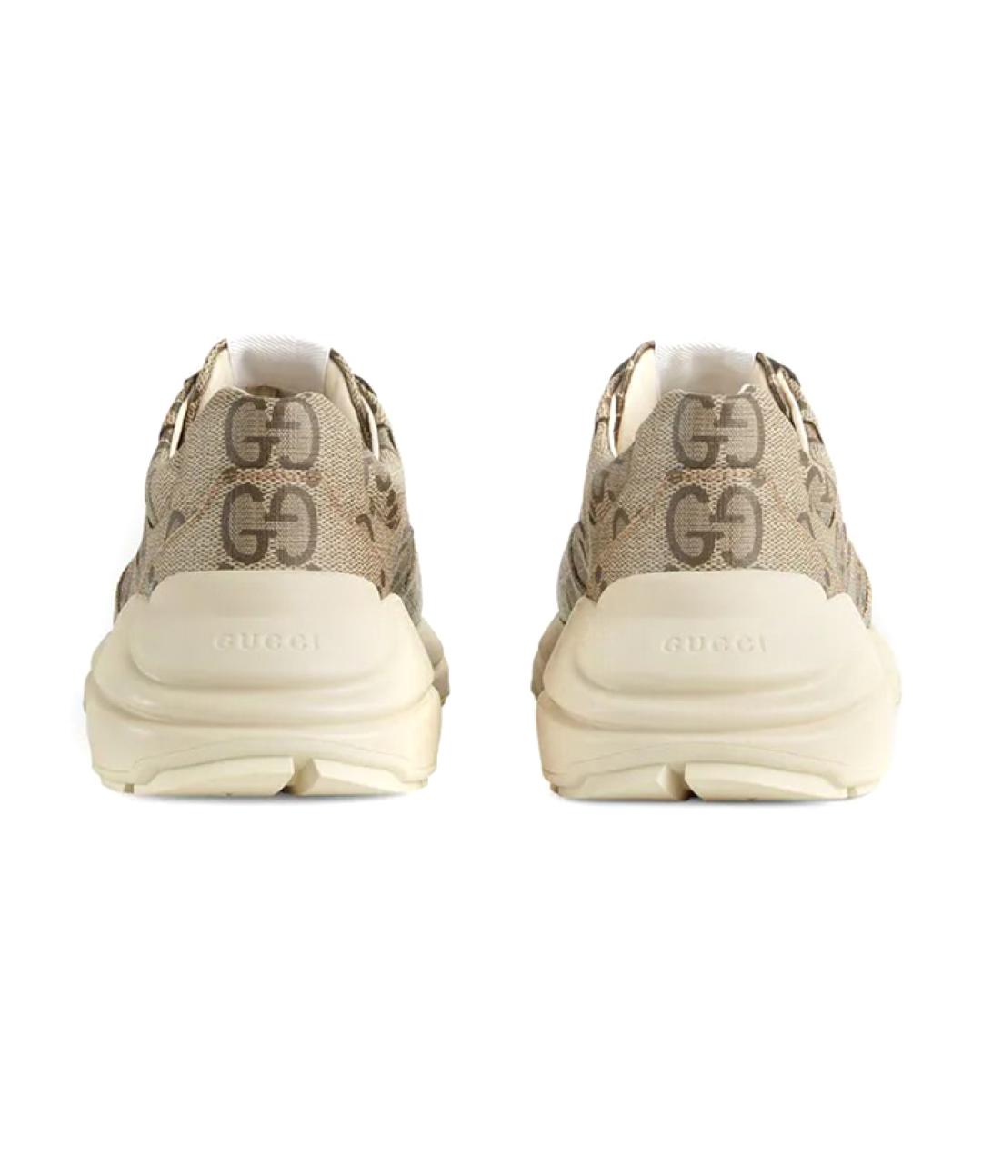 GUCCI Коричневые высокие кроссовки / кеды, фото 5