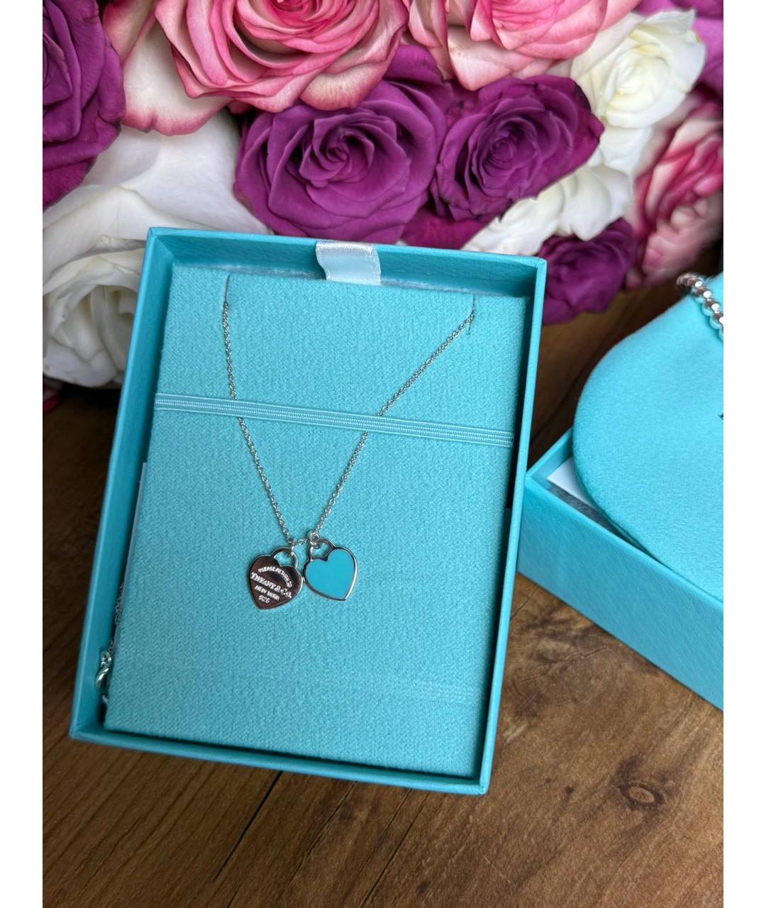 TIFFANY&CO Бирюзовая серебряная подвеска, фото 2