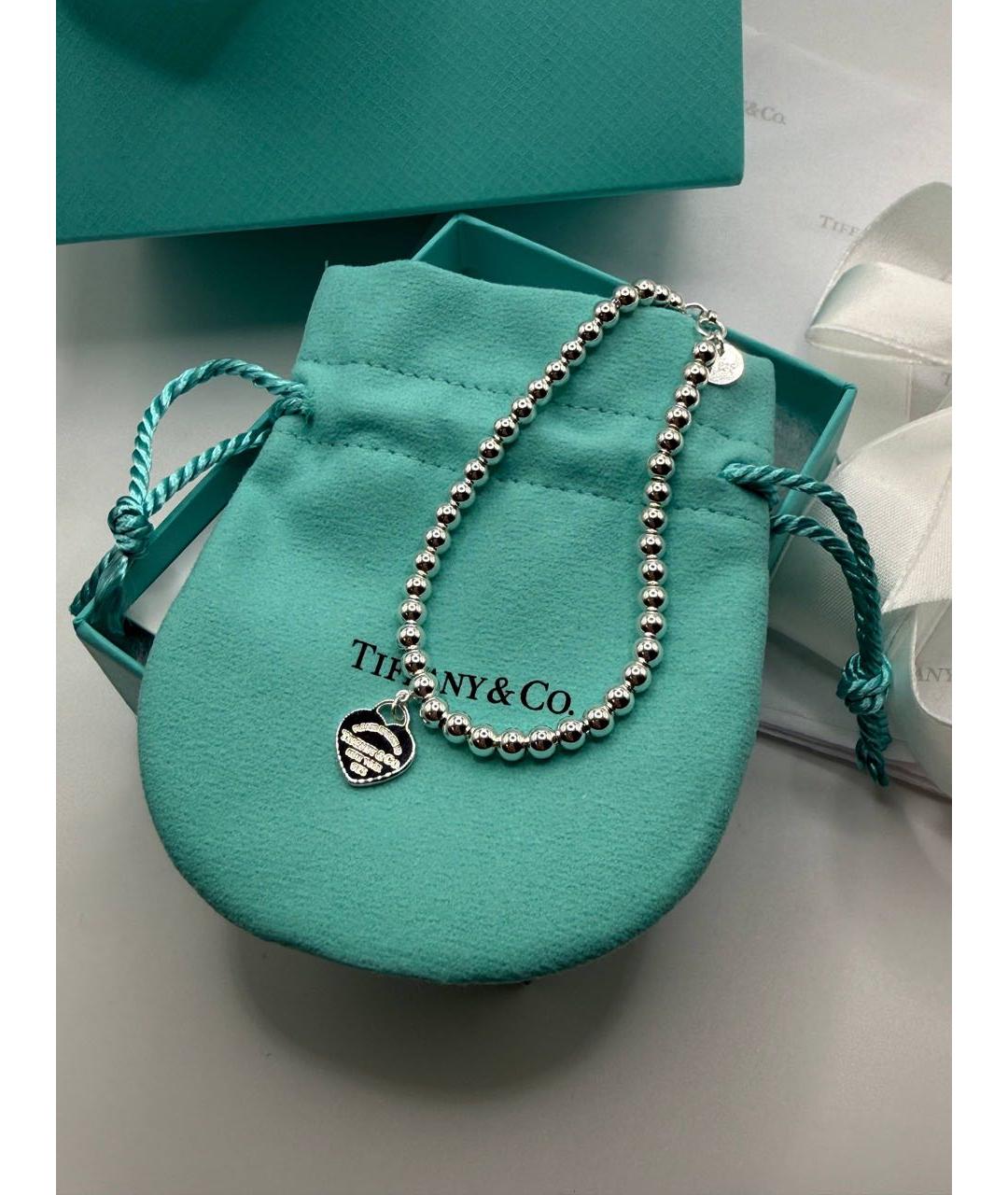 TIFFANY&CO Бирюзовый серебряный браслет, фото 4