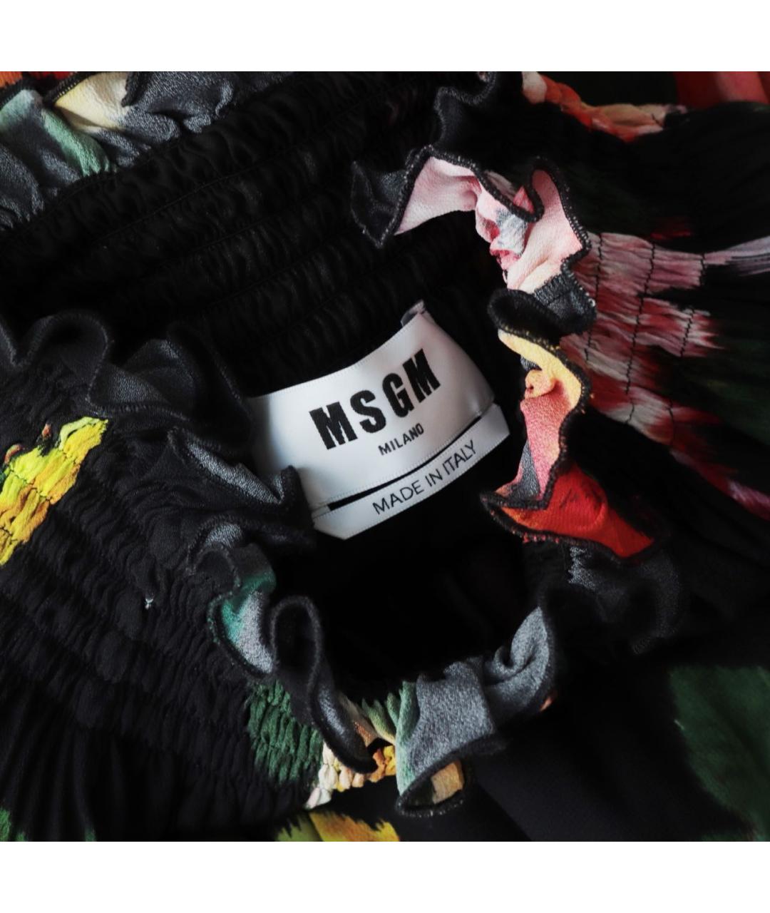 MSGM Мульти вискозное коктейльное платье, фото 4