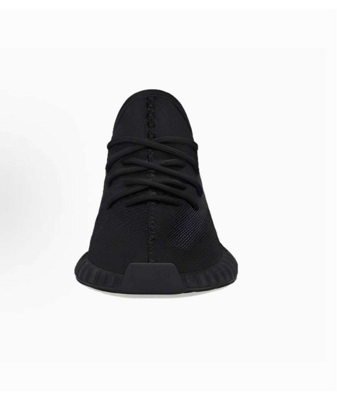 ADIDAS YEEZY Черные текстильные низкие кроссовки / кеды, фото 2