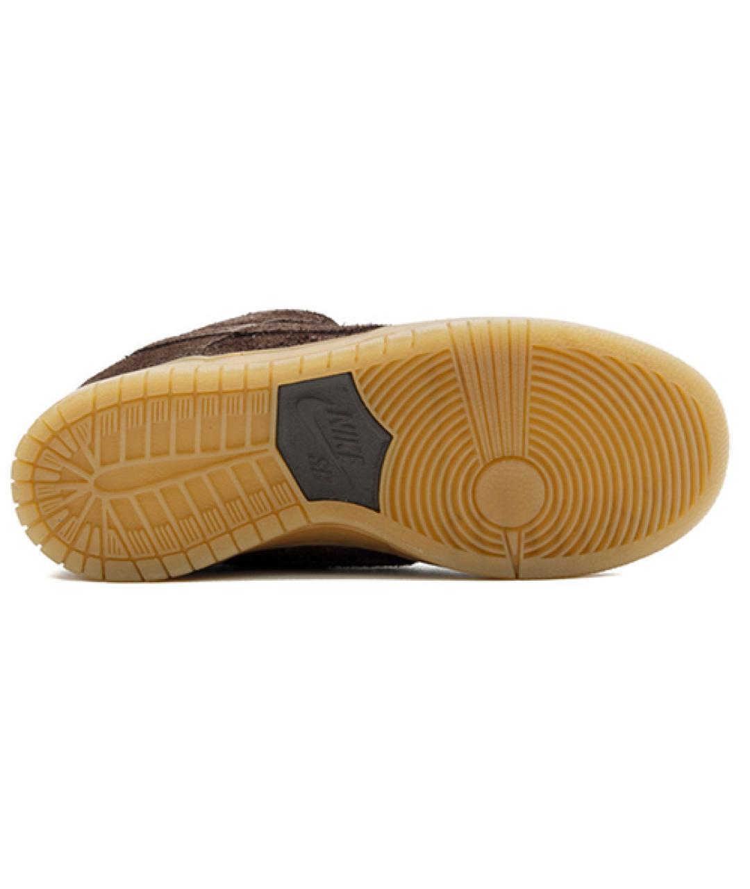 NIKE Коричневые замшевые кеды, фото 4