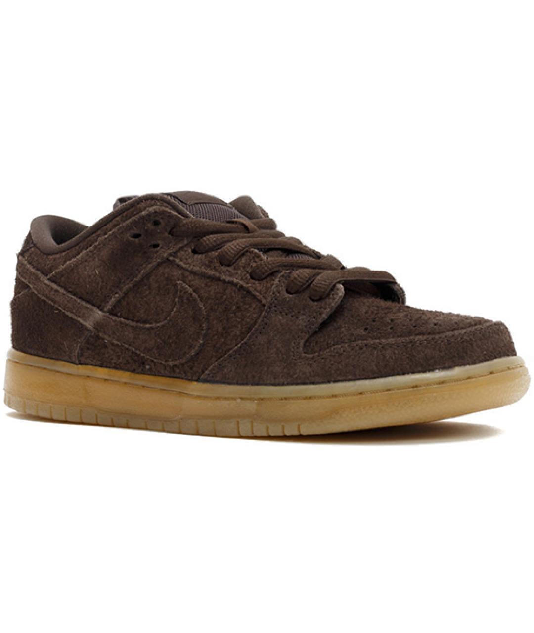 NIKE Коричневые замшевые кеды, фото 3