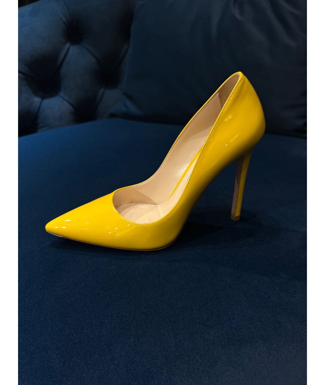 PRADA Желтые туфли из лакированной кожи, фото 7