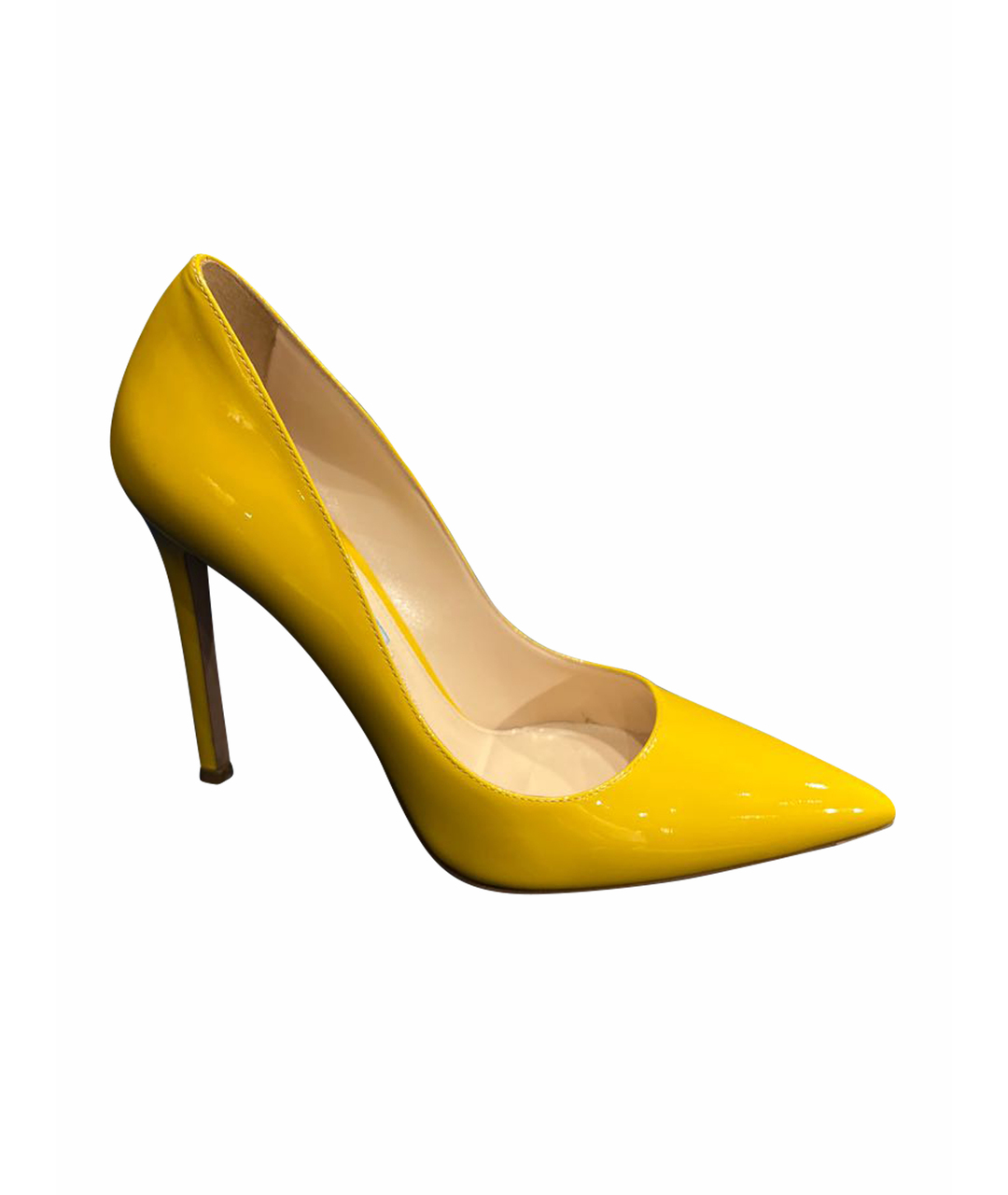 PRADA Желтые туфли из лакированной кожи, фото 1