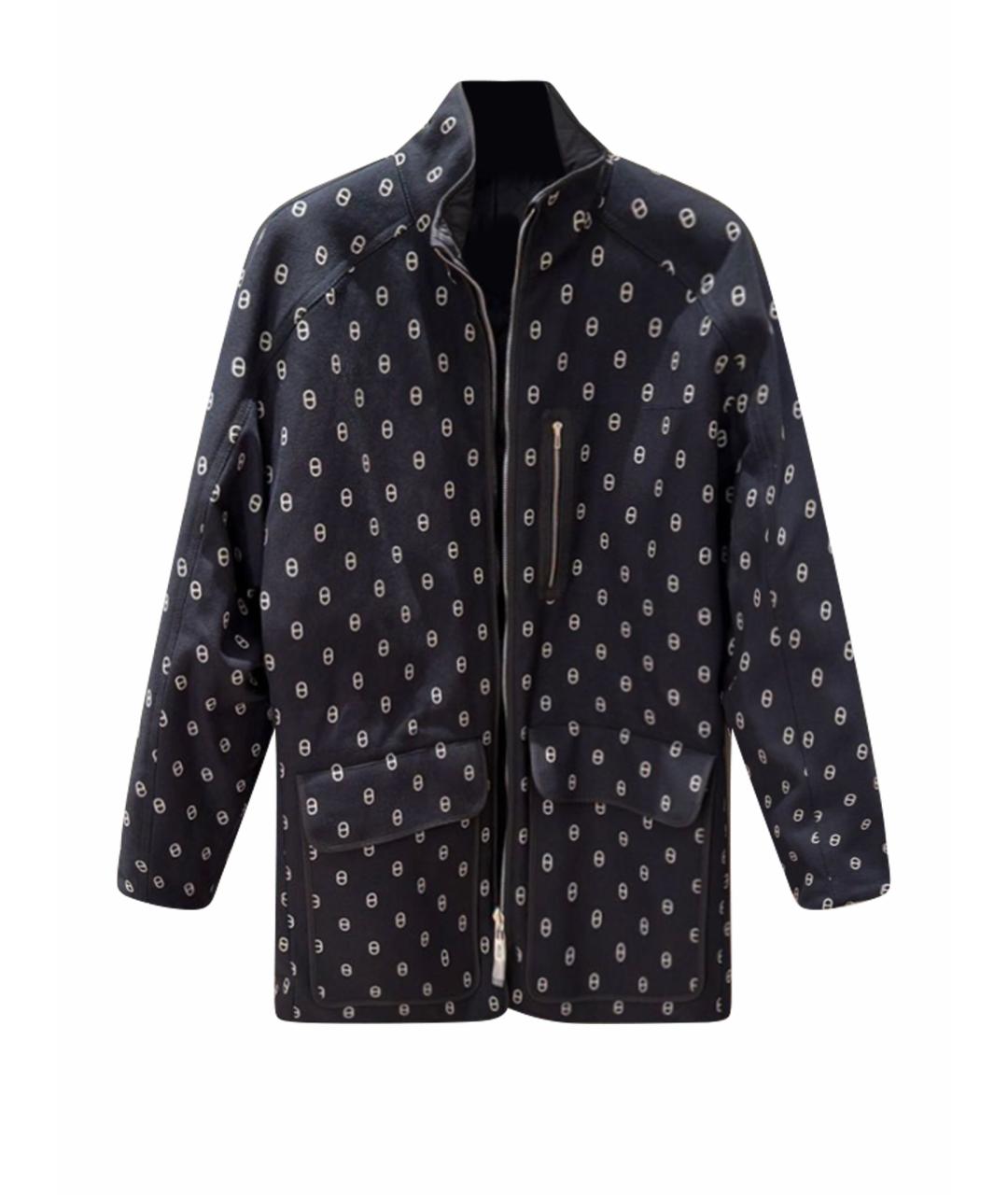 HERMES Темно-синяя парка, фото 1