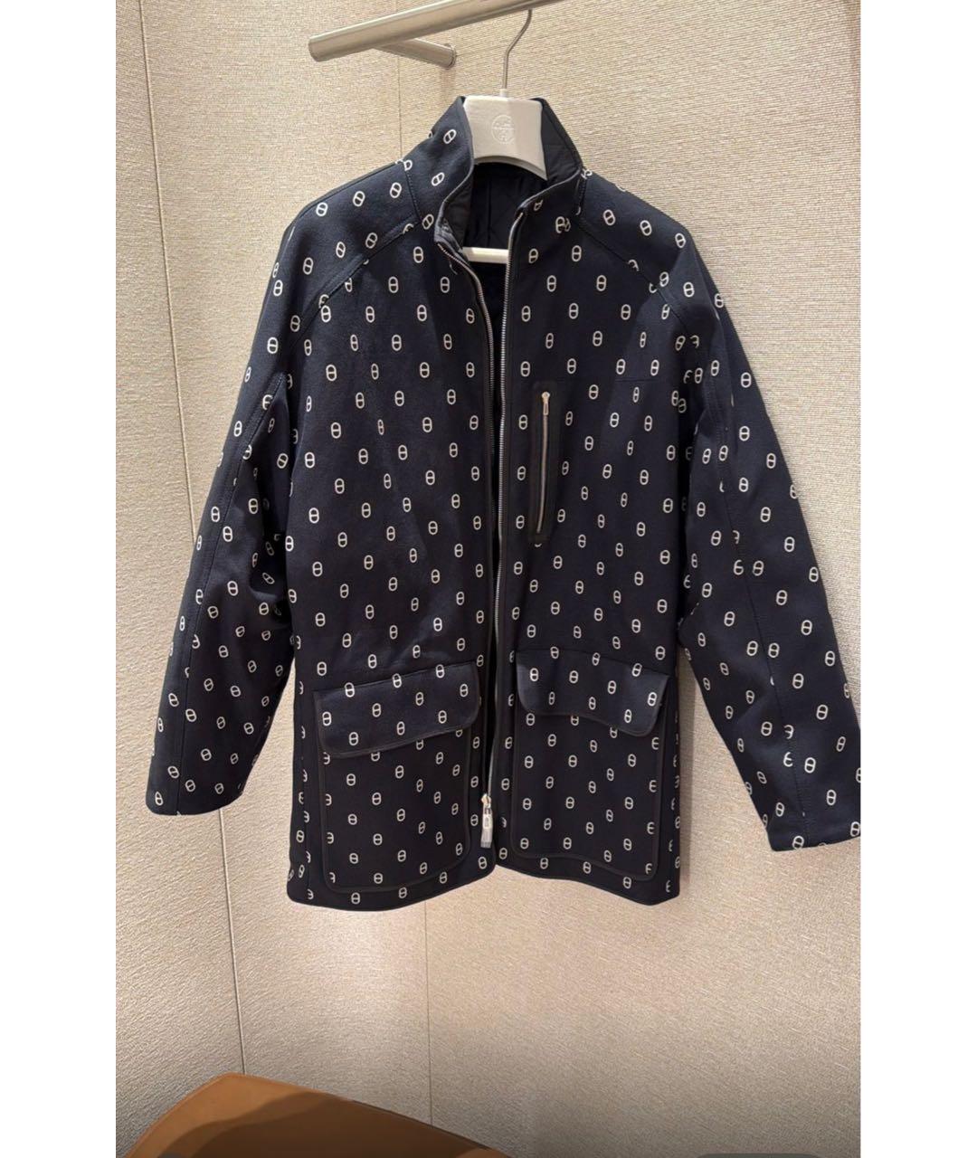 HERMES Темно-синяя парка, фото 5