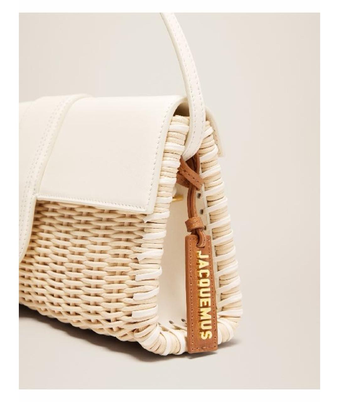 JACQUEMUS Бежевая сумка с короткими ручками, фото 7