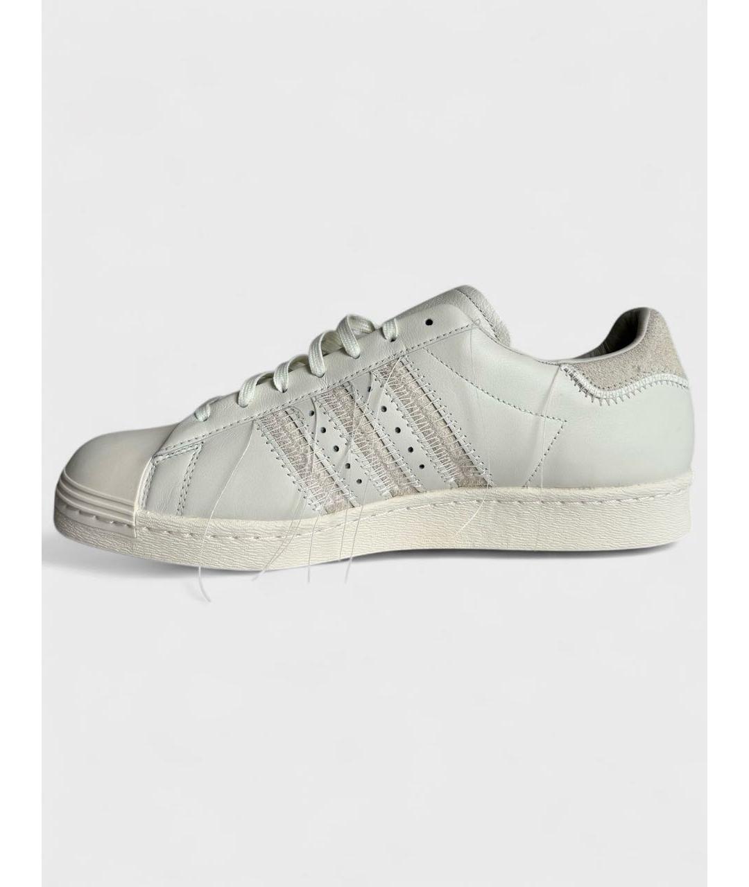 Y-3 Бежевые кожаные низкие кроссовки / кеды, фото 3