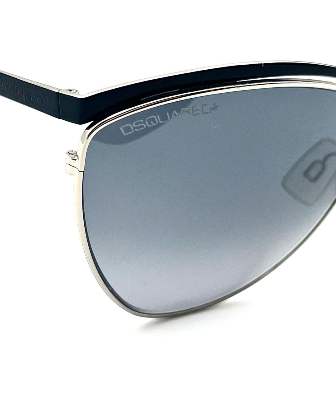 DSQUARED2 Серые металлические солнцезащитные очки, фото 6