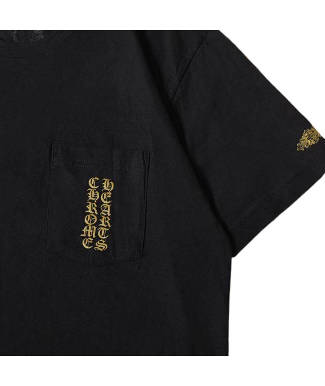 CHROME HEARTS Черная футболка, фото 4