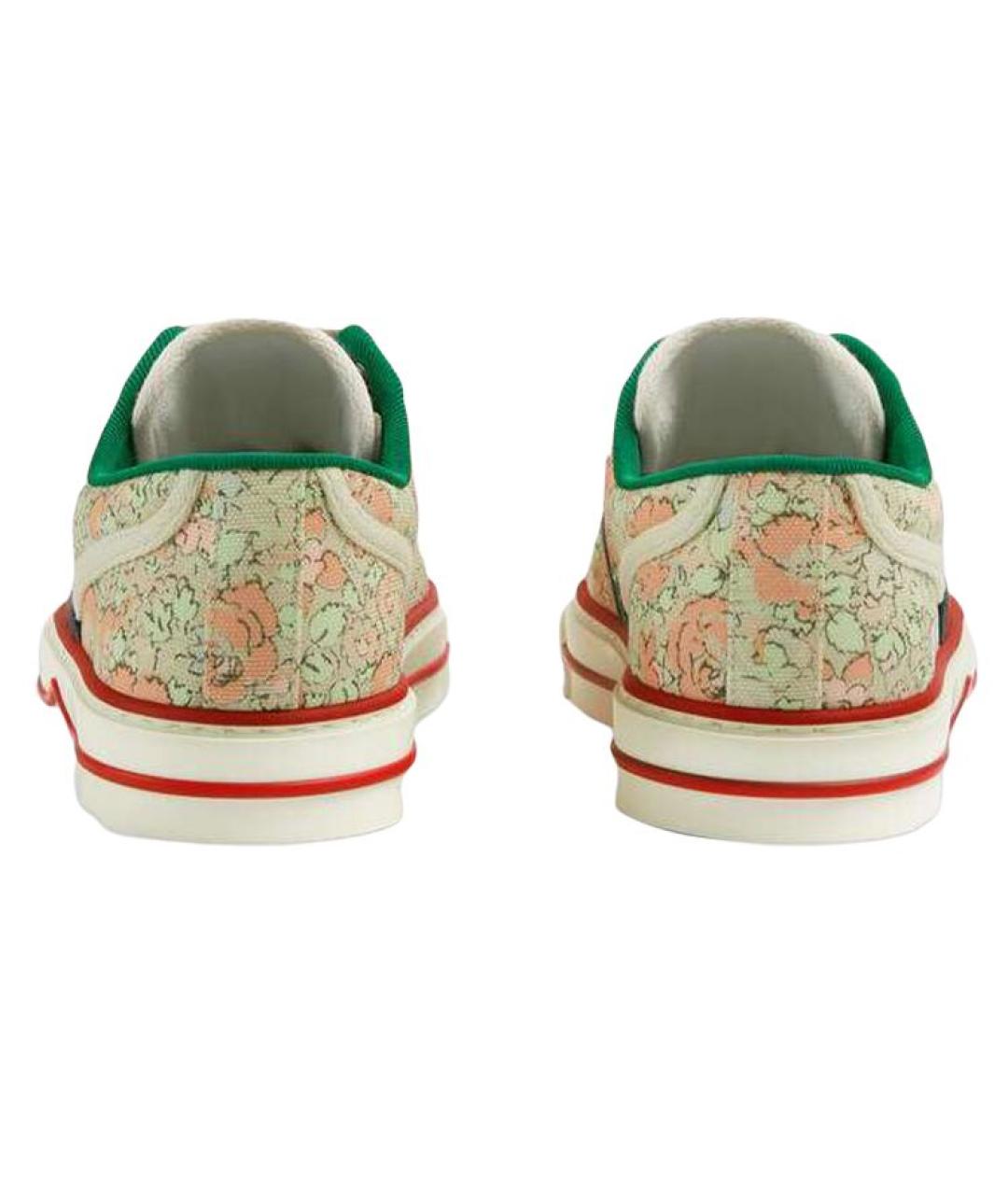 GUCCI Мульти текстильные кеды, фото 5