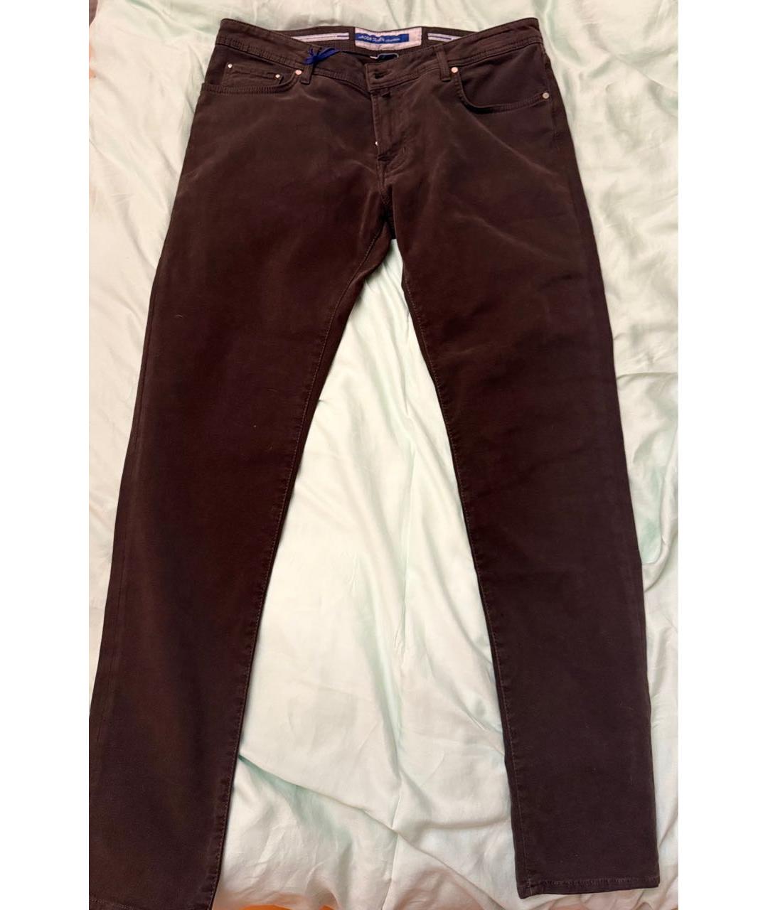 JACOB COHEN Антрацитовые хлопко-эластановые джинсы скинни, фото 9