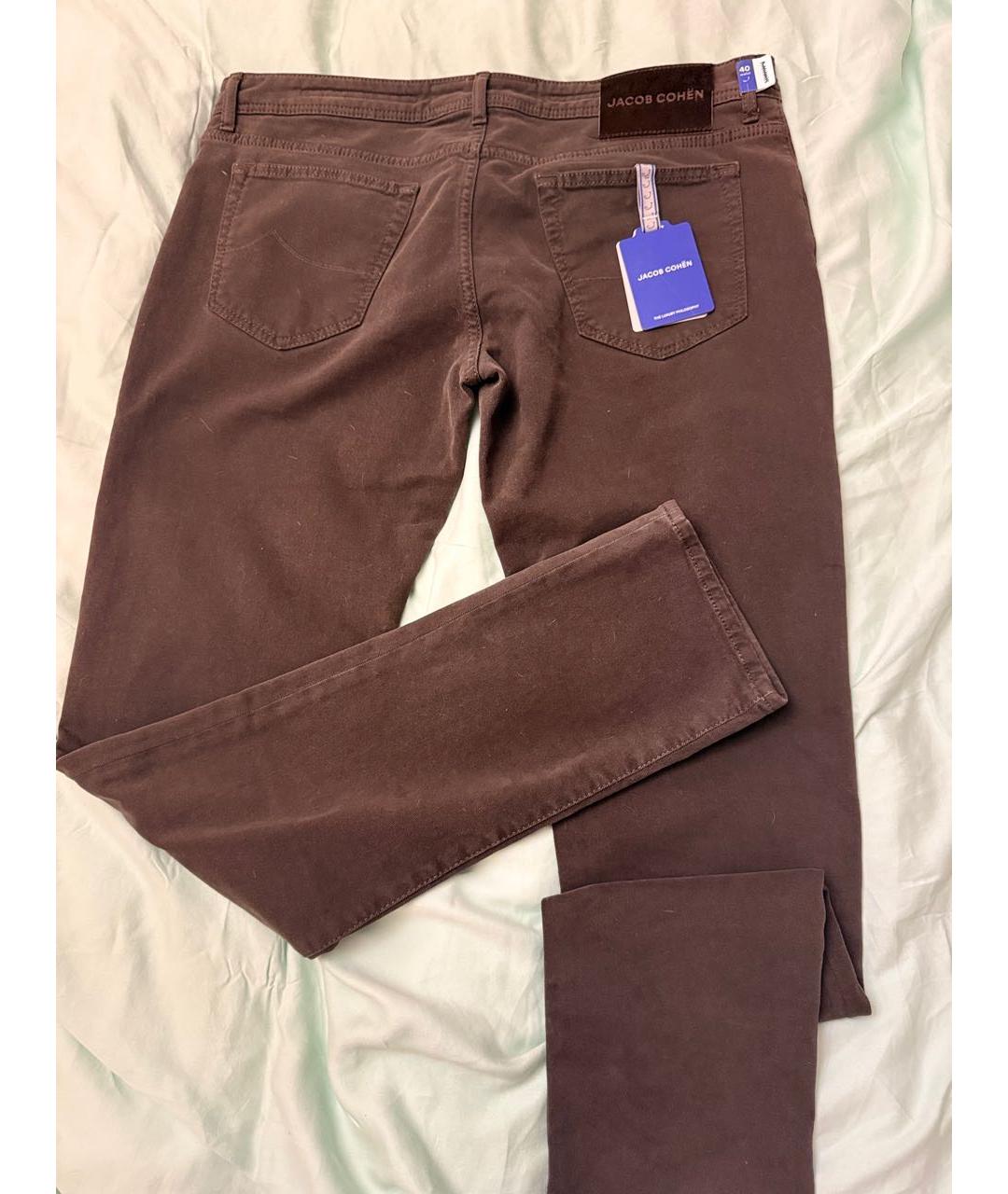 JACOB COHEN Антрацитовые хлопко-эластановые джинсы скинни, фото 2