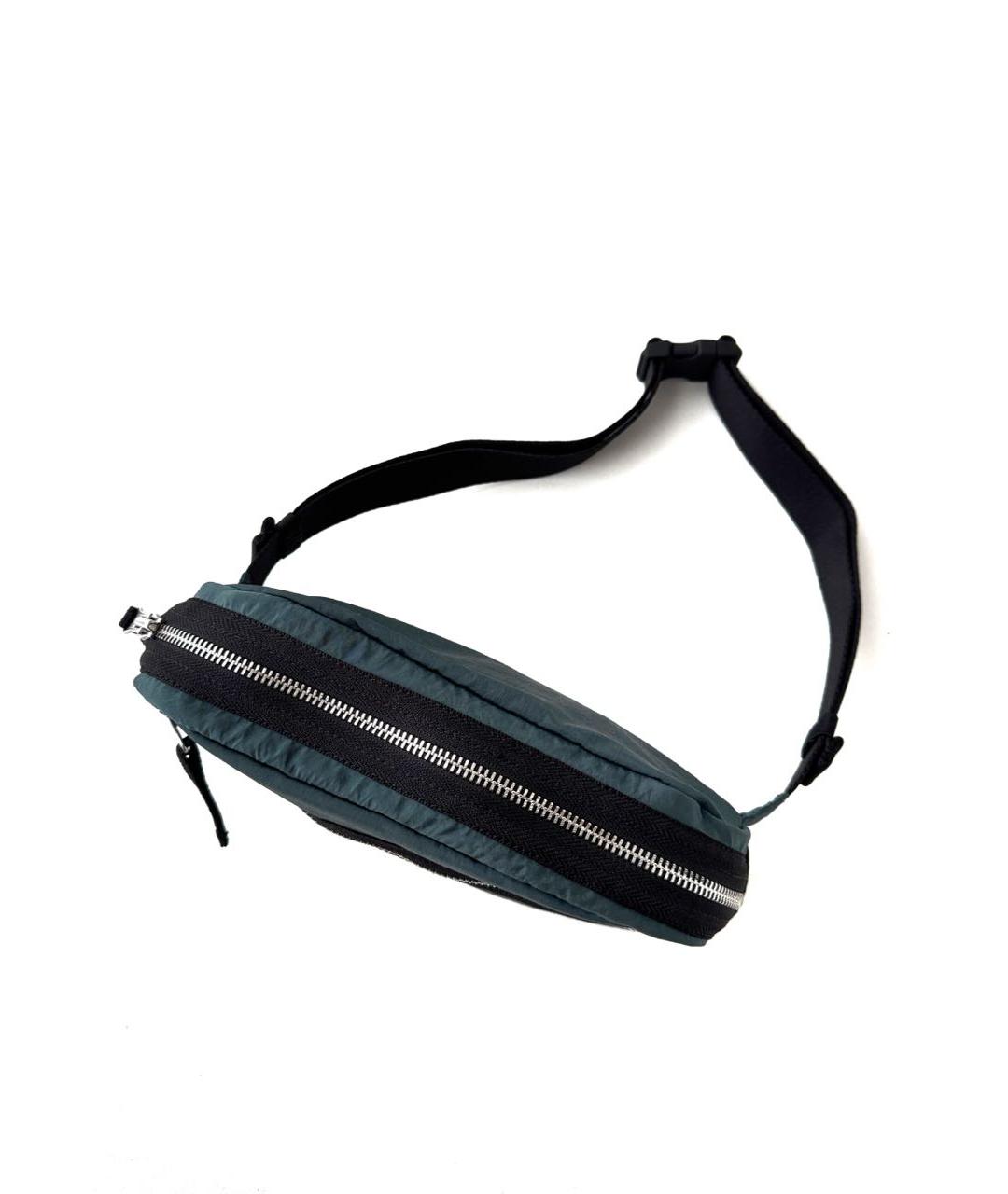 STONE ISLAND Синяя тканевая поясная сумка, фото 3