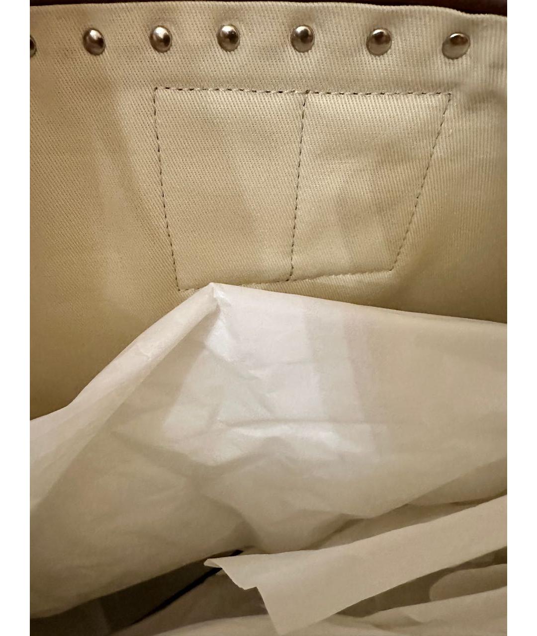 VALENTINO Хаки тканевая сумка тоут, фото 8