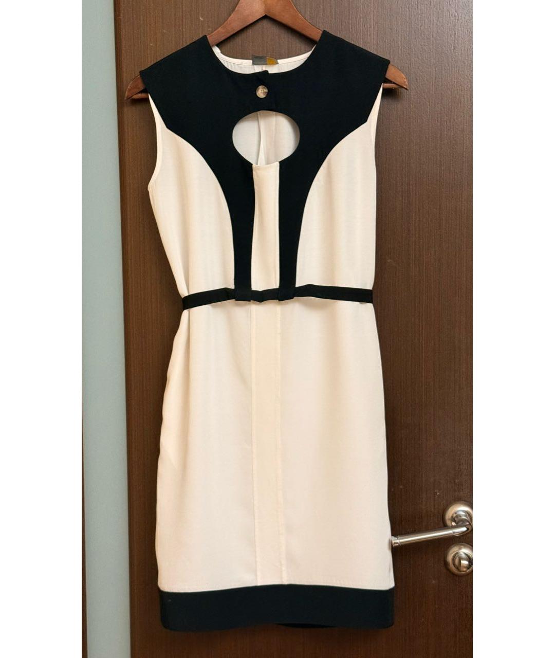 FENDI Белое вискозное коктейльное платье, фото 6