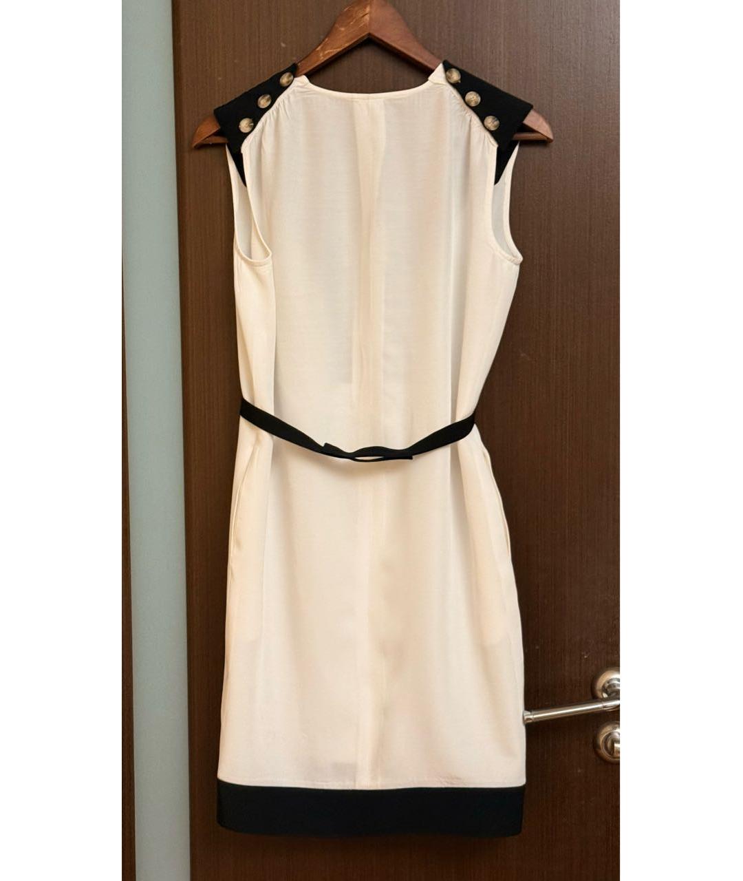 FENDI Белое вискозное коктейльное платье, фото 2