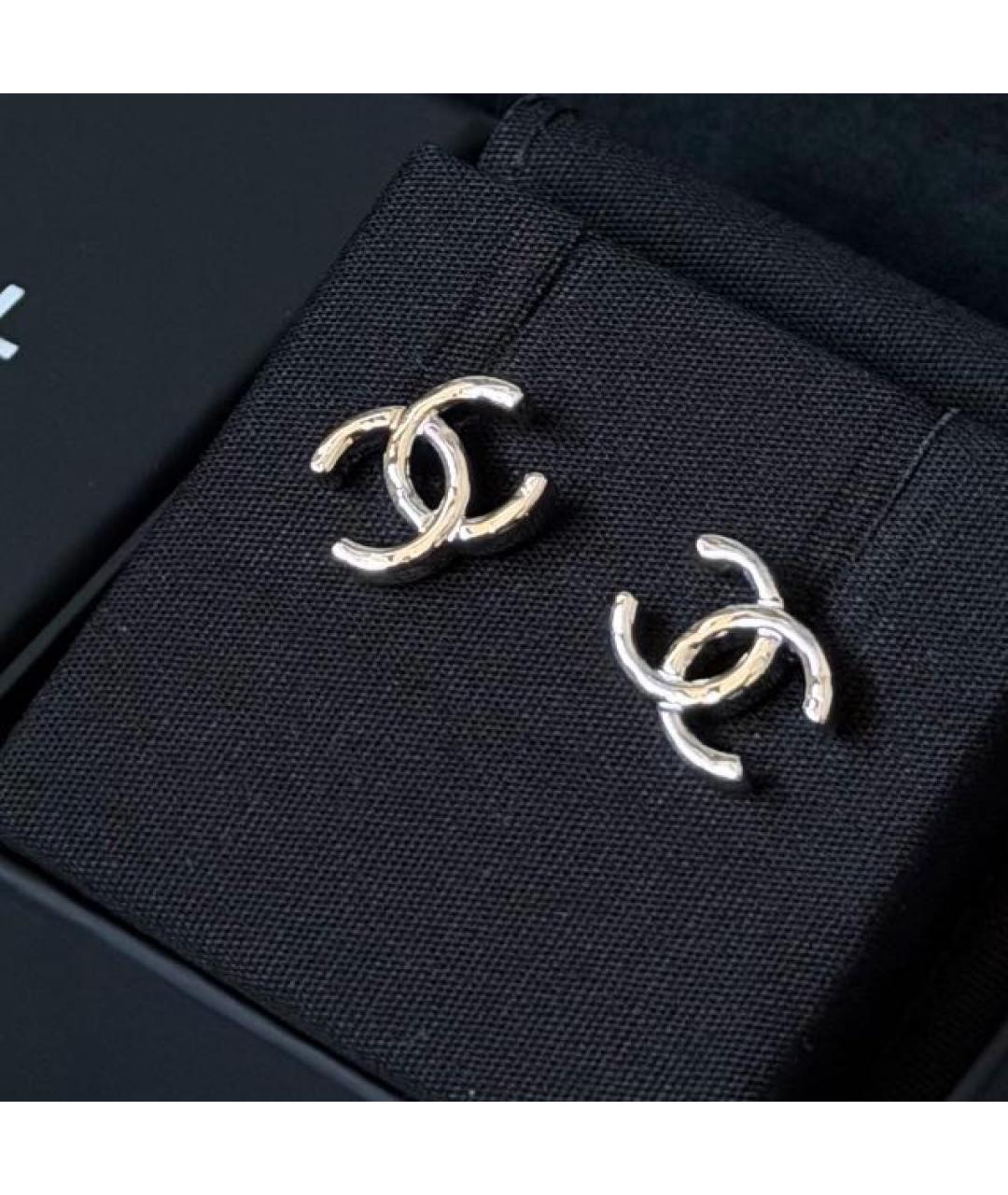 CHANEL Серебряные серьги, фото 3