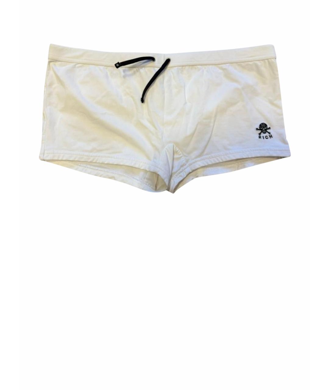 JOHN RICHMOND Белые полиэстеровые шорты, фото 1