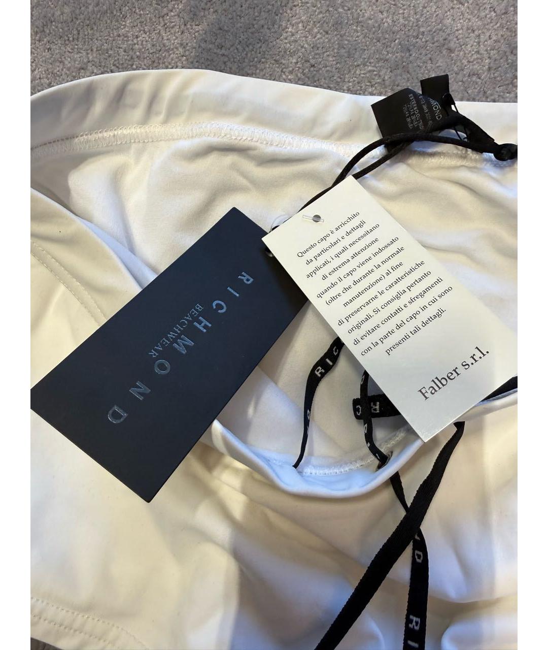 JOHN RICHMOND Белые полиэстеровые шорты, фото 7