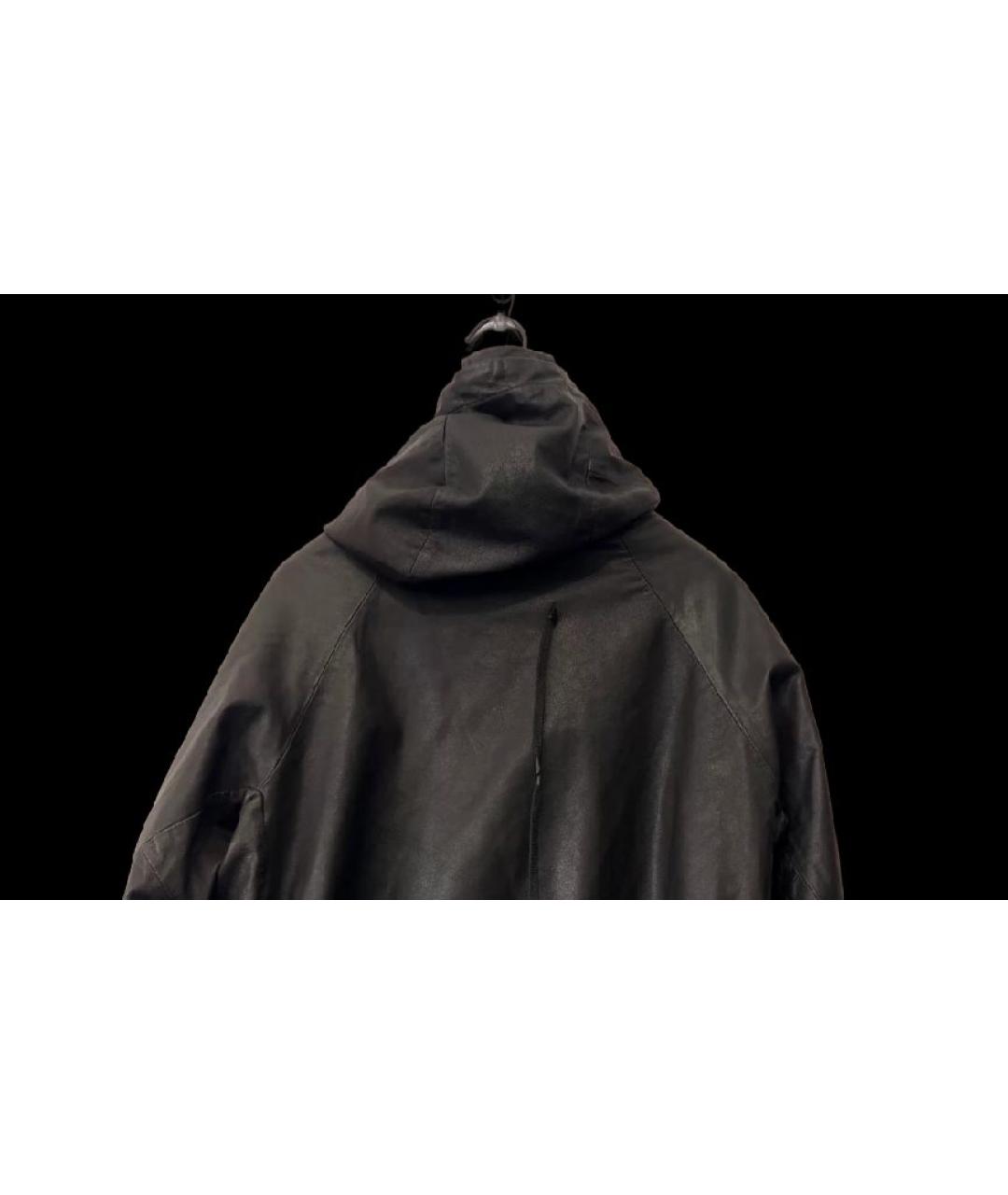 11 BY BORIS BIDJAN SABERI Черная кожаная куртка, фото 3