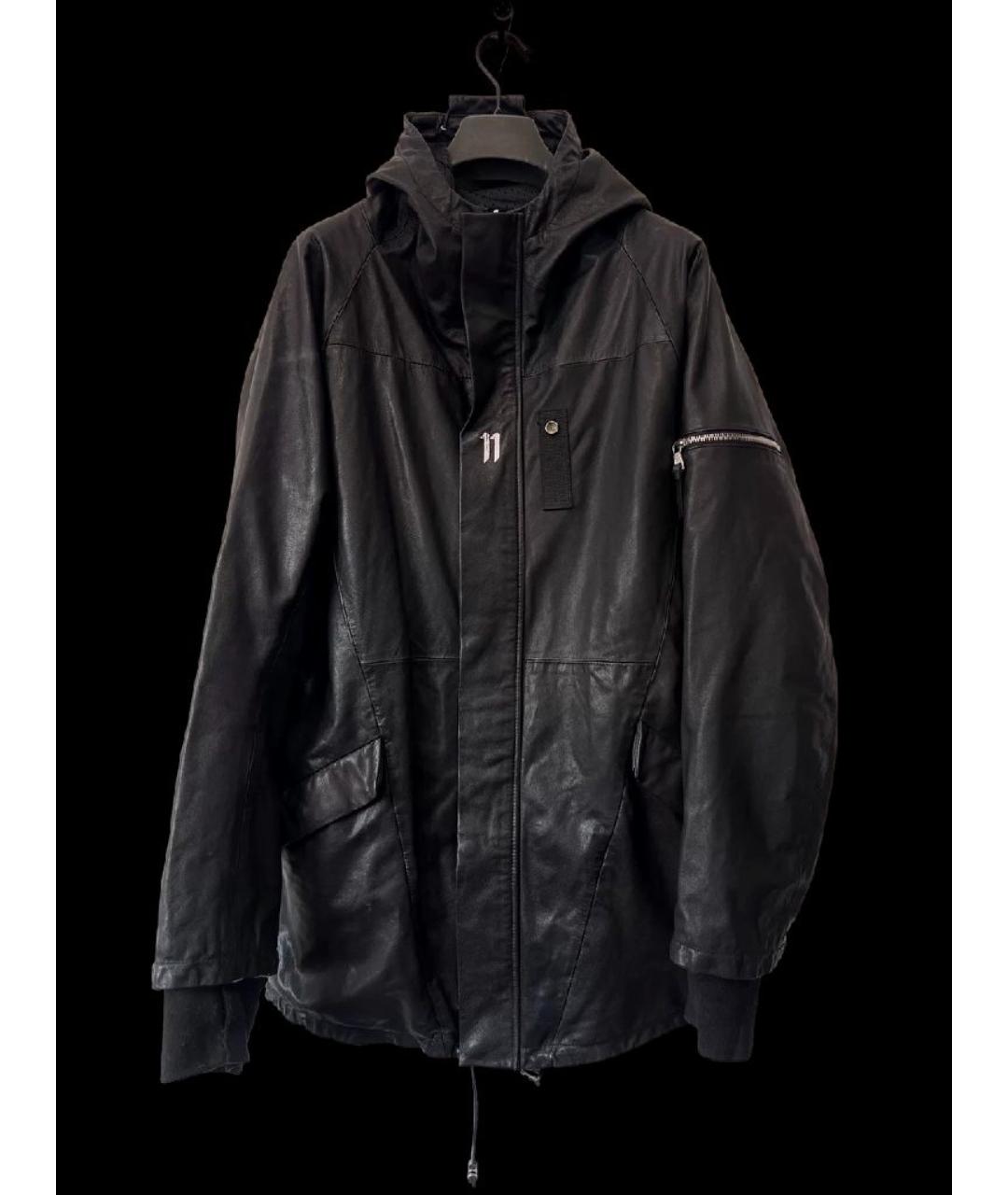 11 BY BORIS BIDJAN SABERI Черная кожаная куртка, фото 5
